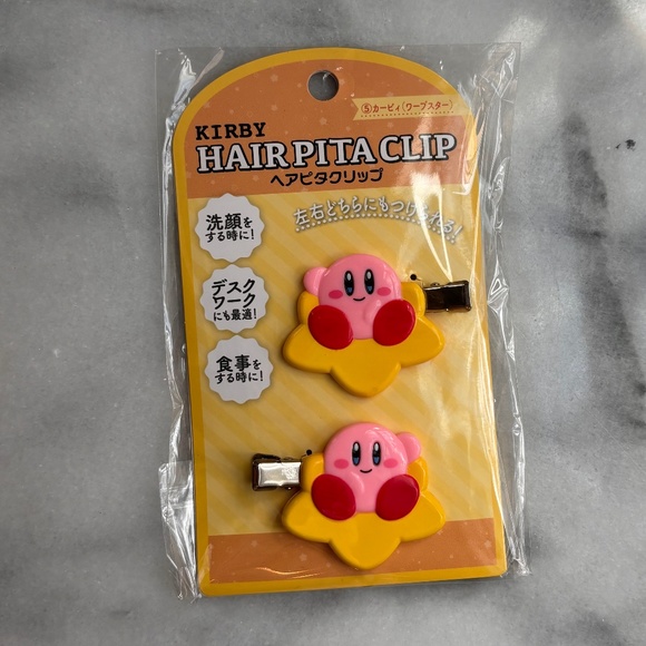 Nintendo Accessories - Kawaii Kirby Star Hair Clips from Japan